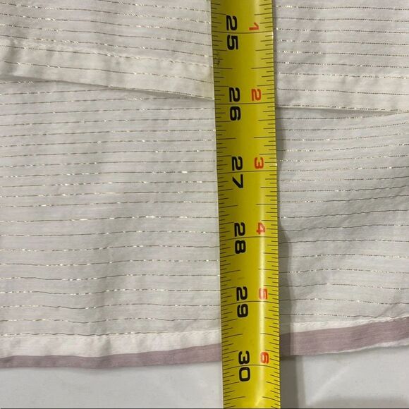 LOFT Cream and Tan Relaxed Long Sleeve Tunic - Picture 14 of 14